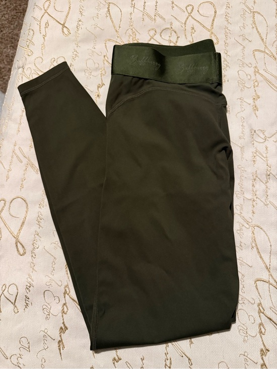 Buffbunny Collection Pants - BuffBunny Olive Green Leggings with Branded Waistband